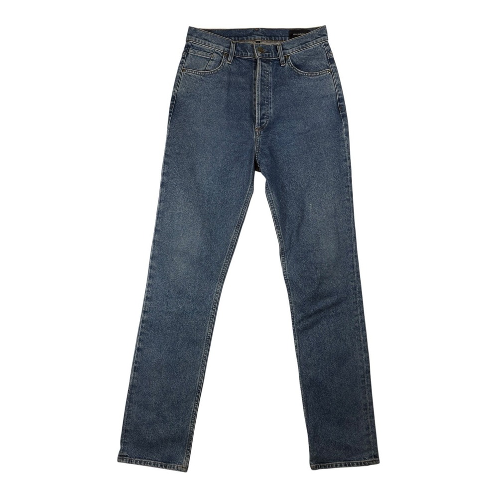 GOLDSIGN‎ Women's Blue Medium Wash Skinny Jeans Slim Fit Button Fly 5-Pocket 27